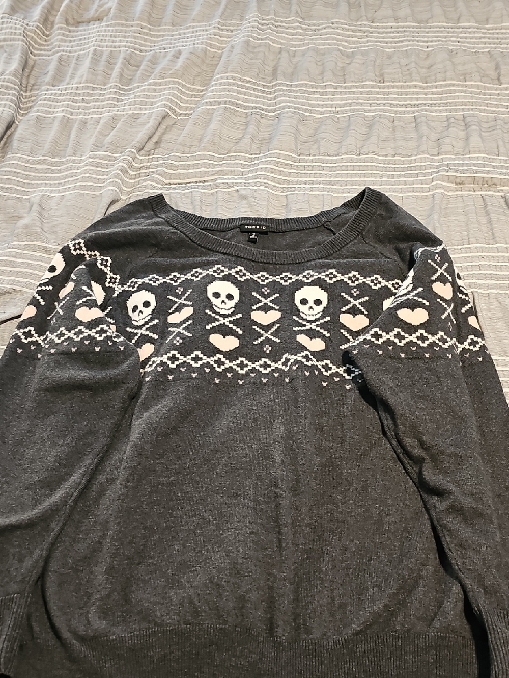 torrid Charcoal Crewneck Sweater